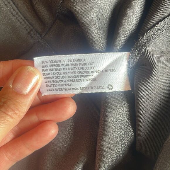 Knox Rose Womens Black Textured Spandex Pull On Stretch Leggings Pants Size S - Picture 5 of 9